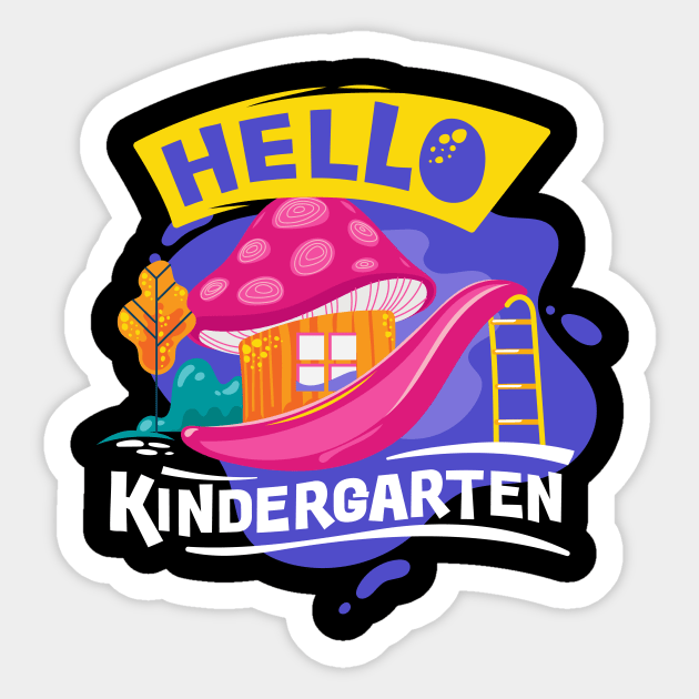 Hello Kindergarten Funny Back To School Gift Sticker by Ramadangonim